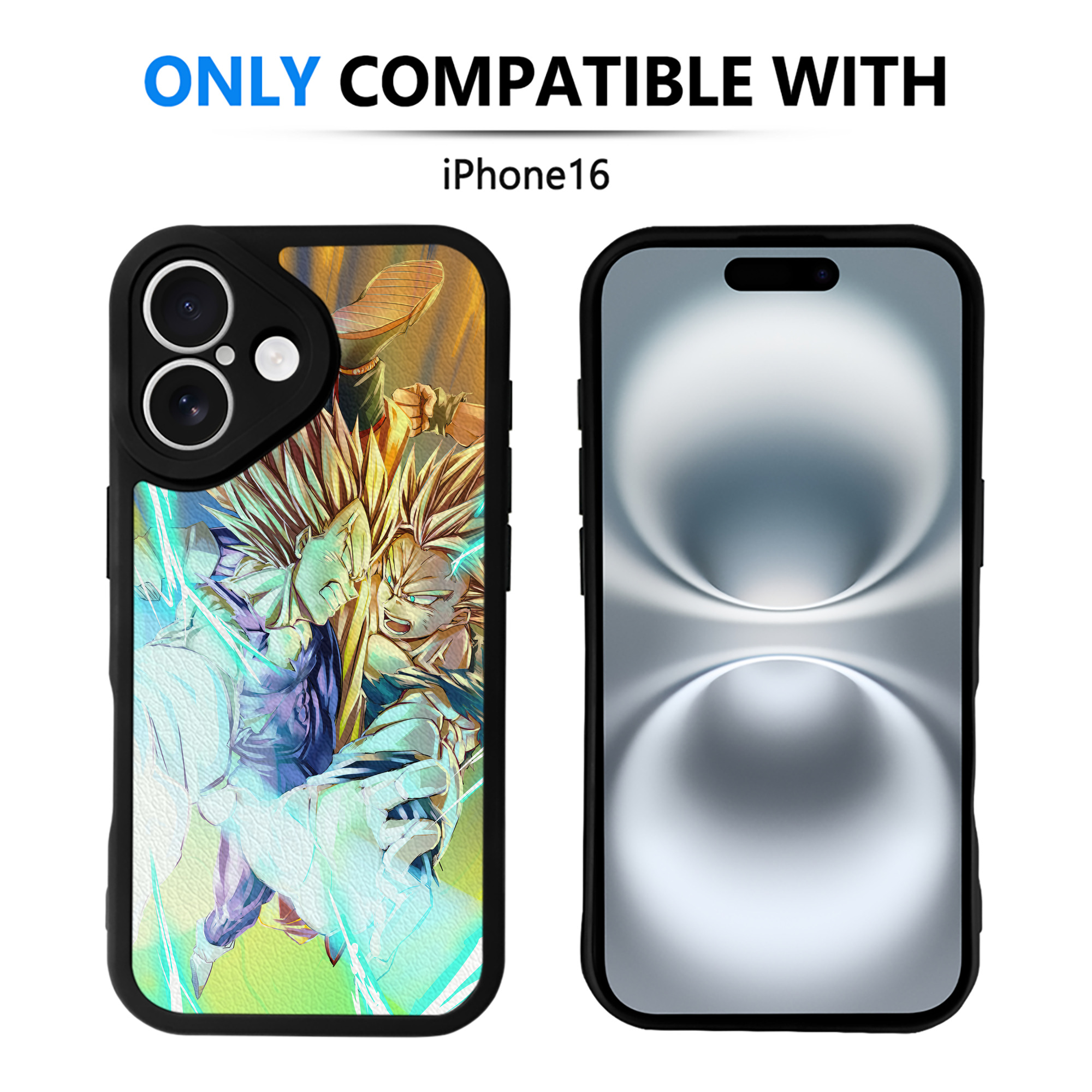 （画像用） ドラゴンボール DRAGON BALL 【iPhone 16シリーズ対応】シリコンスマホケース（レザー調） 材質：シリコン